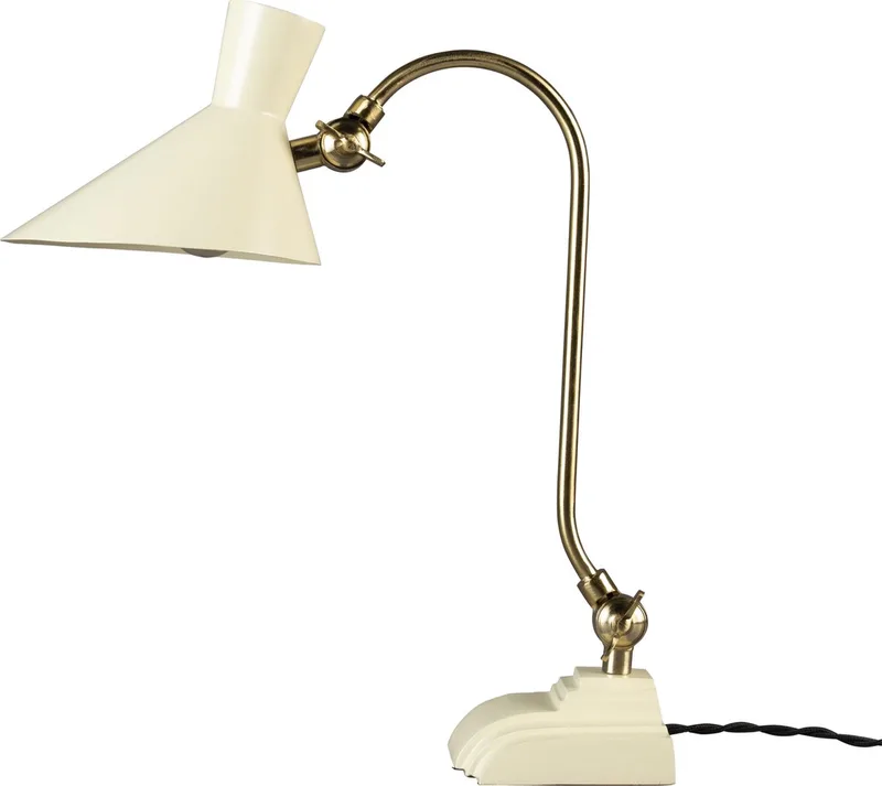 Gaia Tafellamp/ Bureaulamp Ivoor fra Dutchbone i Beige – produktbillede