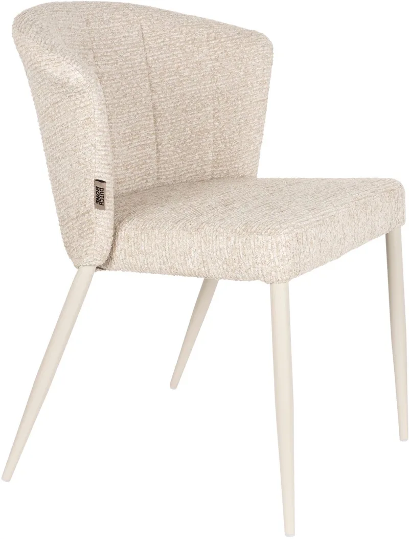 Georgia Eetkamerstoelen - Set van 2 van Dutchbone in Beige – productfoto
