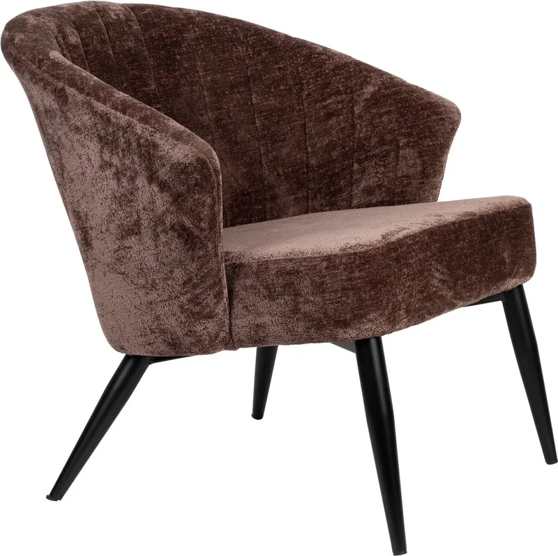 Georgia Fauteuil van Dutchbone in Paars – productfoto