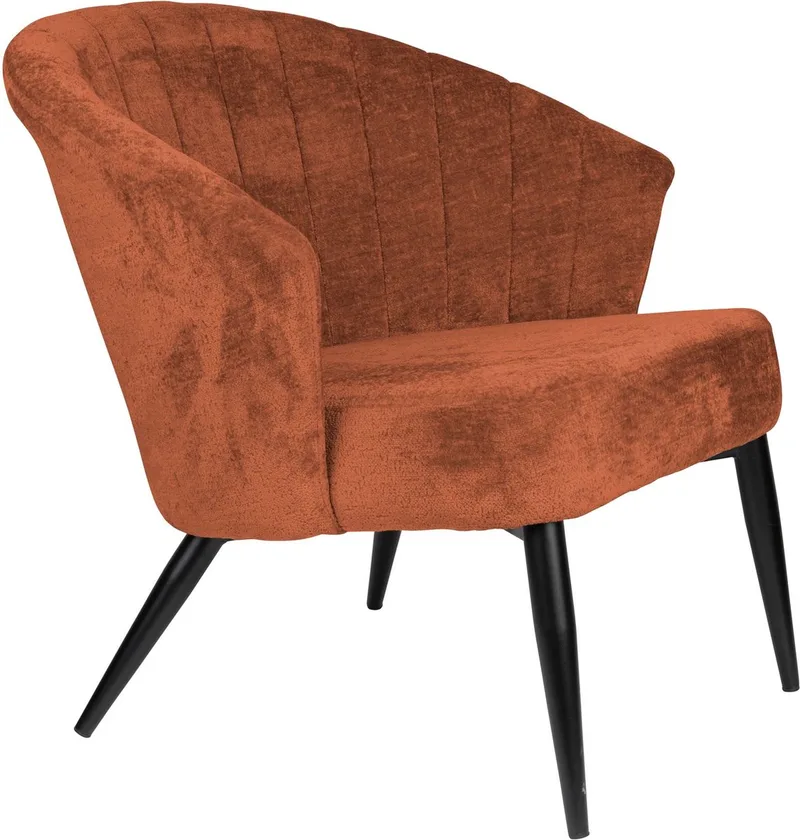 Georgia Fauteuil Terracotta de Dutchbone en Rood – photo du produit