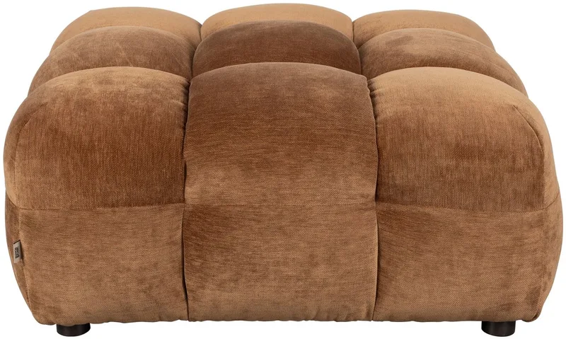 Hackman Hocker Velours Cognac Bruin de Dutchbone en Cognac Bruin Velours – photo du produit