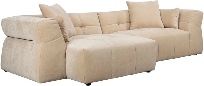 Hodge 4,5-Zitsbank Links Beige von Dutchbone in Beige Links – Produktfoto