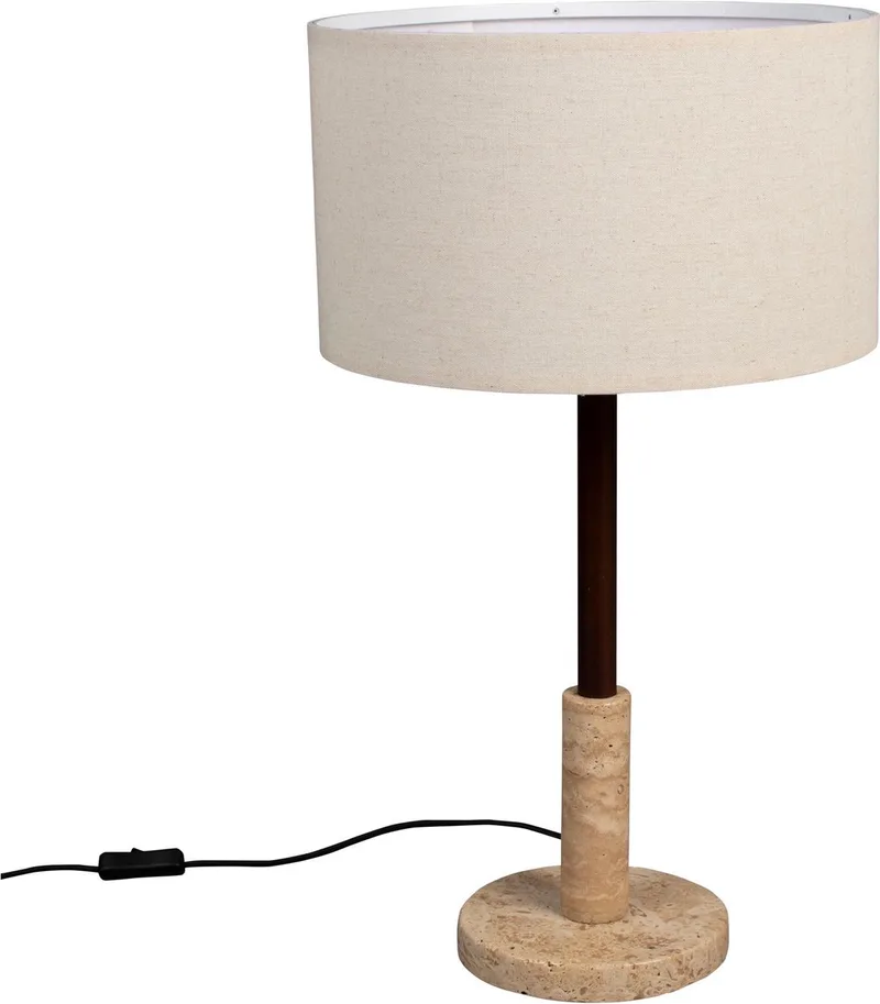 Jackon Tafellamp Travertin fra Dutchbone i Beige – produktbillede