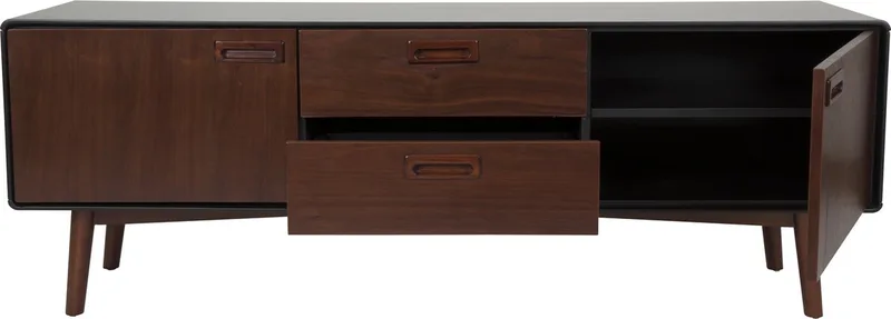 Juju Dressoir Laag Hout Donkerbruin by Dutchbone in Multi colour – product photo