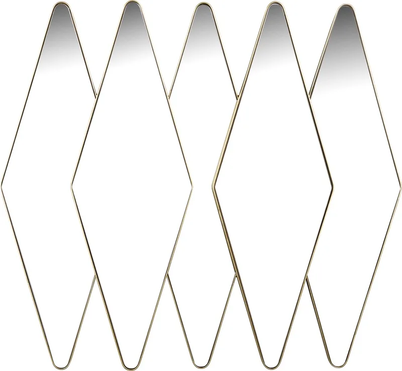 Kyoko Spiegel/ Wandspiegel de Dutchbone en Goud – photo du produit