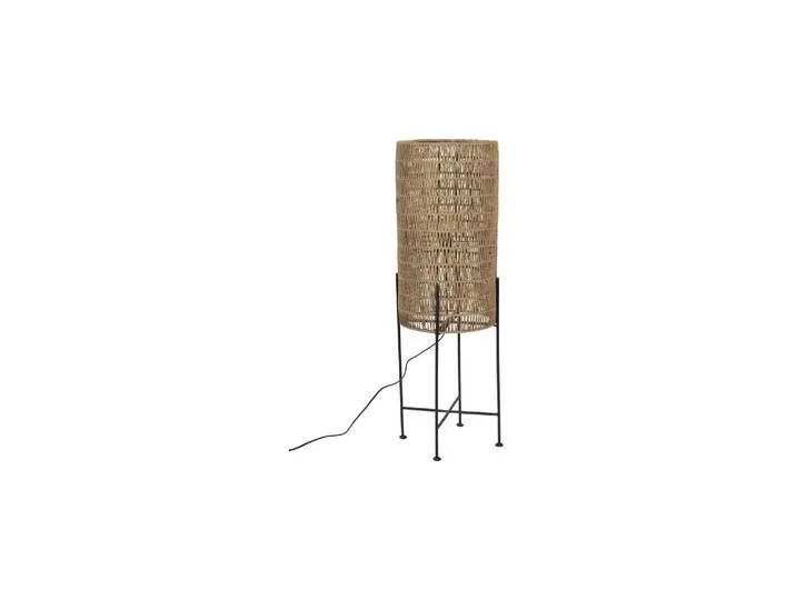 Lampadaire en jute marron, E27, droit, élancé, léger de Dutchbone – photo du produit