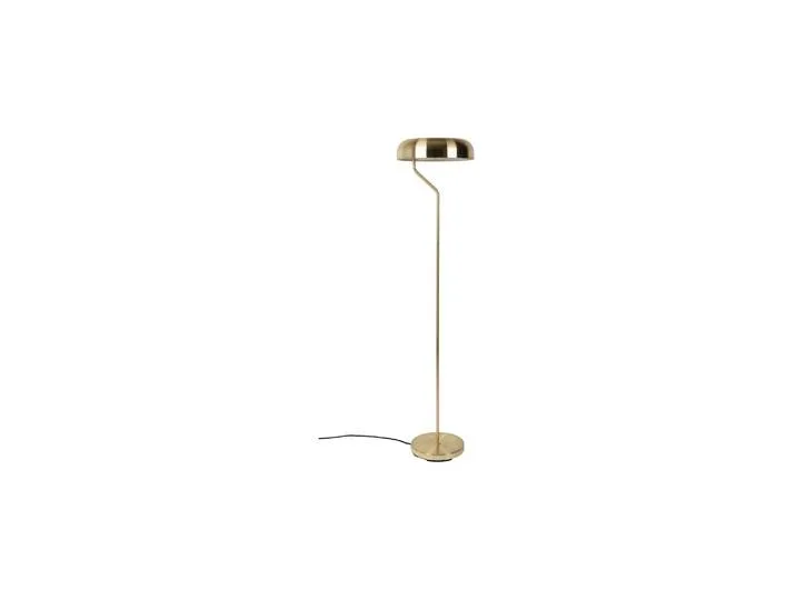 Lampadaire en métal plaqué cuivre doré, E27, 75 W, droit de Dutchbone – photo du produit