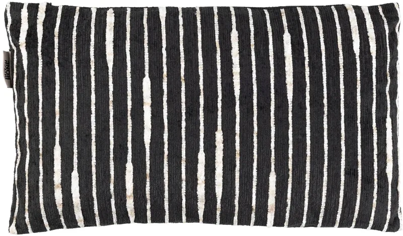 Leaf Kussen 30x50 cm de Dutchbone en Zwart – photo du produit