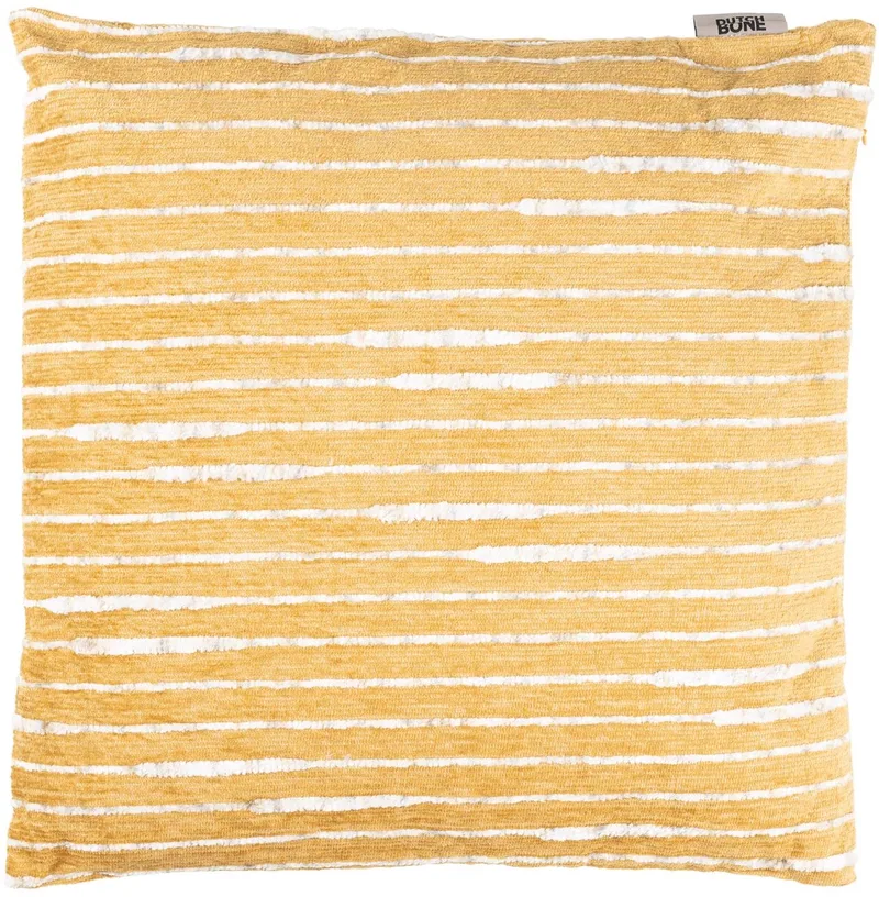 Leaf Kussen 45x45 cm Okergeel von Dutchbone in Geel – Produktfoto