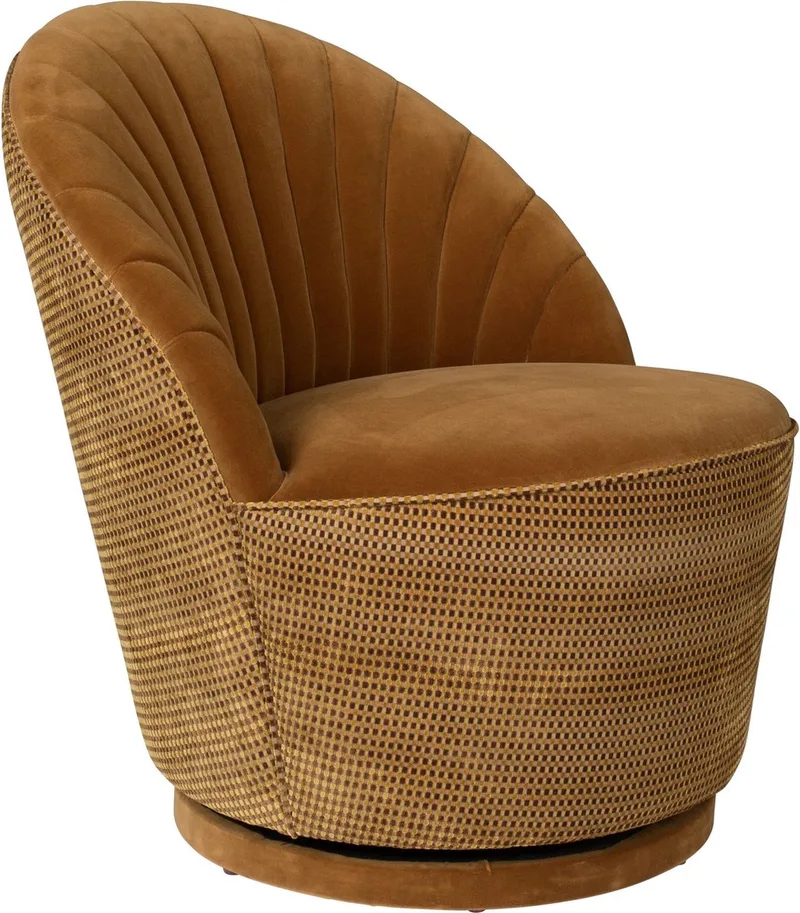 Madison Loungestoel Whiskey von Dutchbone in Oranje – Produktfoto