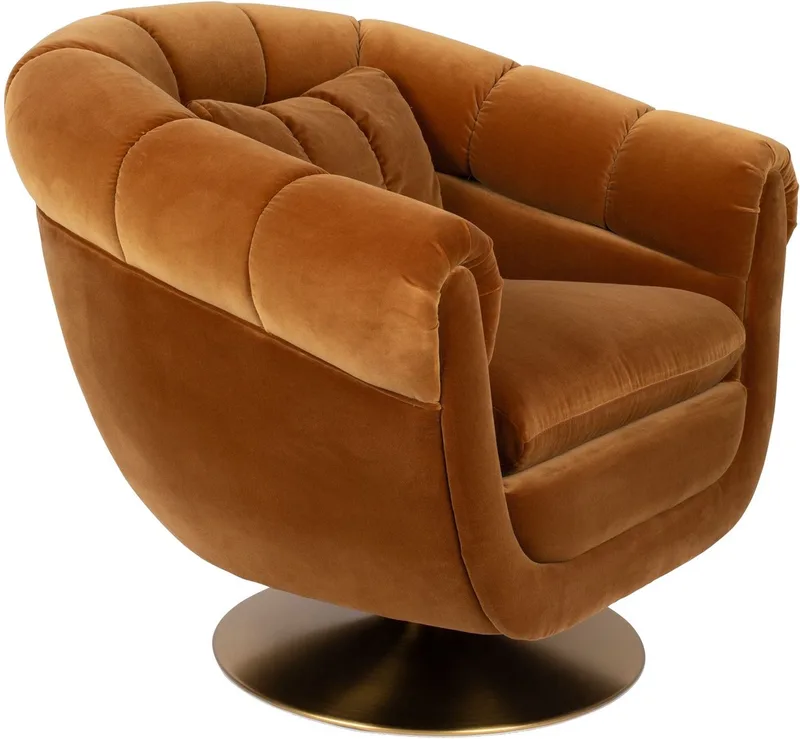 Member Loungestoel Whiskey von Dutchbone in Bruin – Produktfoto