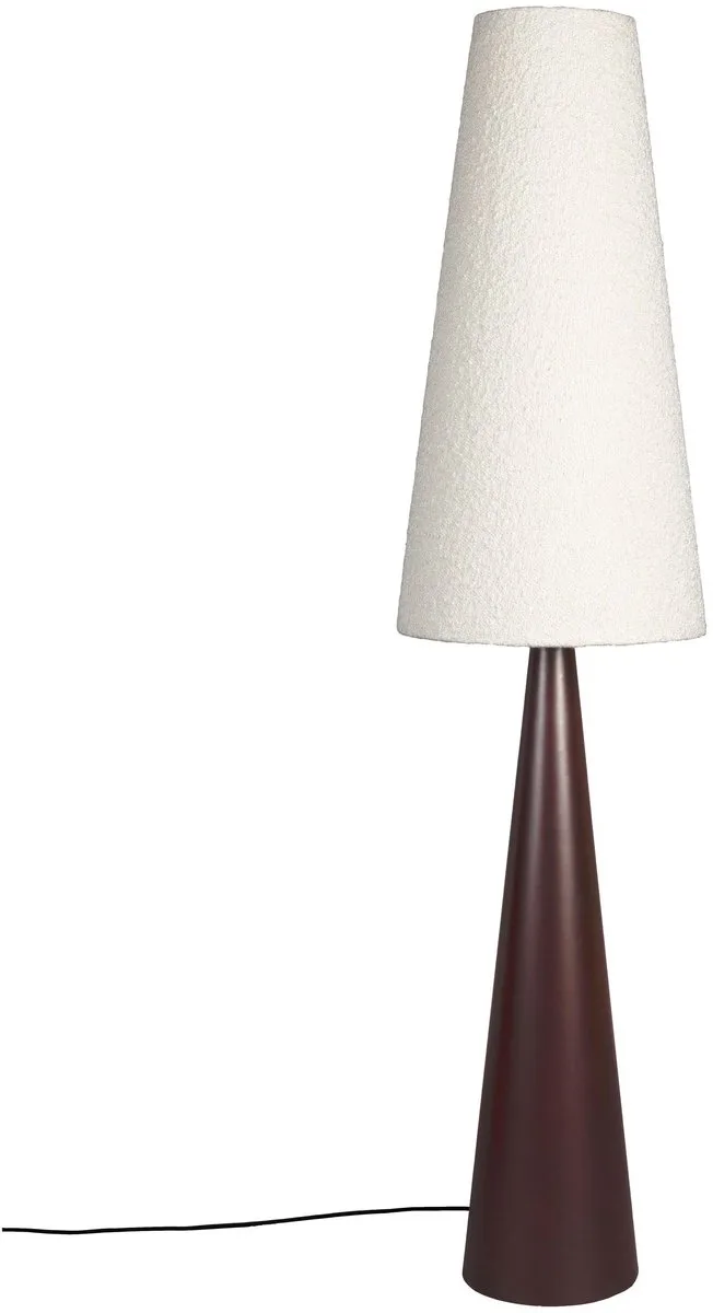 Miki Vloerlamp/ Staande Lamp Bouclé Hout von Dutchbone in Beige – Produktfoto
