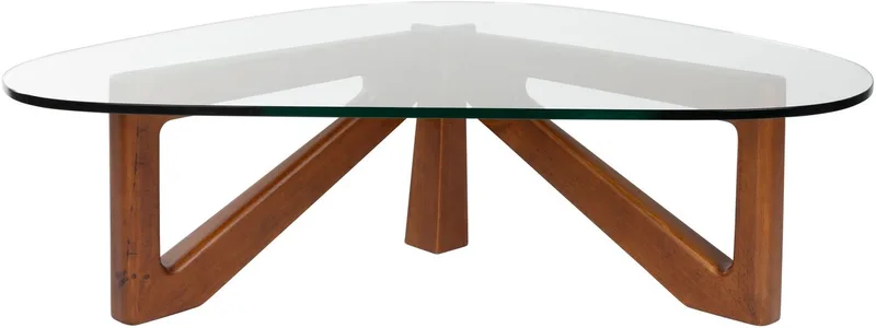 Norwin Salontafel Hout/ Glas de Dutchbone en Naturel – photo du produit