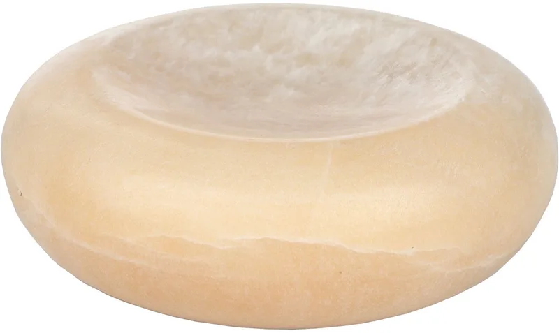 Onno Tray/ Decoratie schaal Onyx Natuursteen von Dutchbone in Geel – Produktfoto