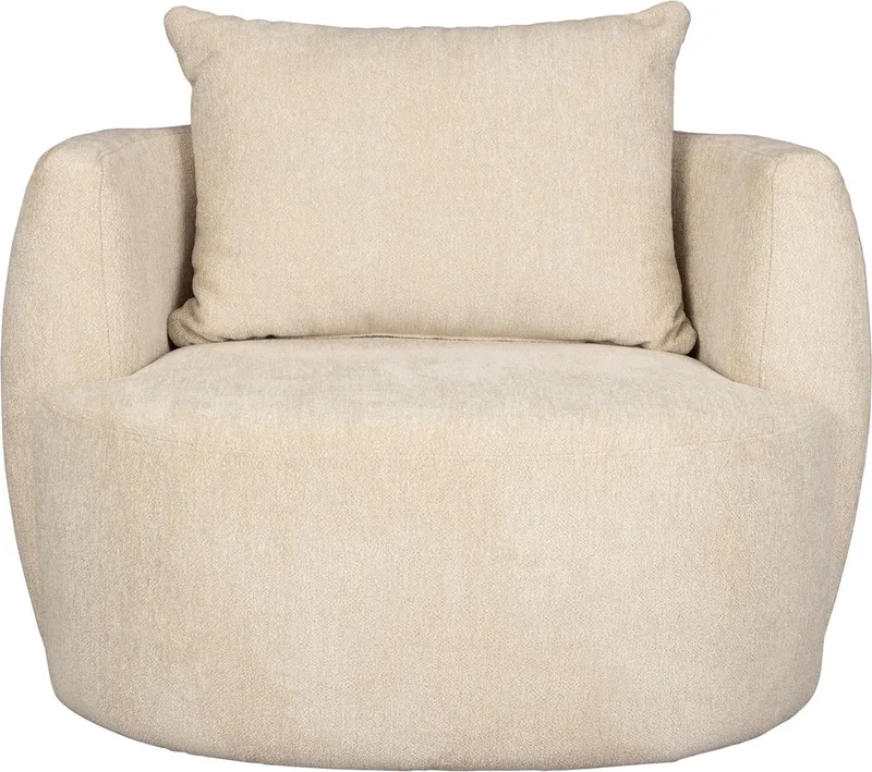 Rocca Fauteuil Latte von Dutchbone in Beige – Produktfoto
