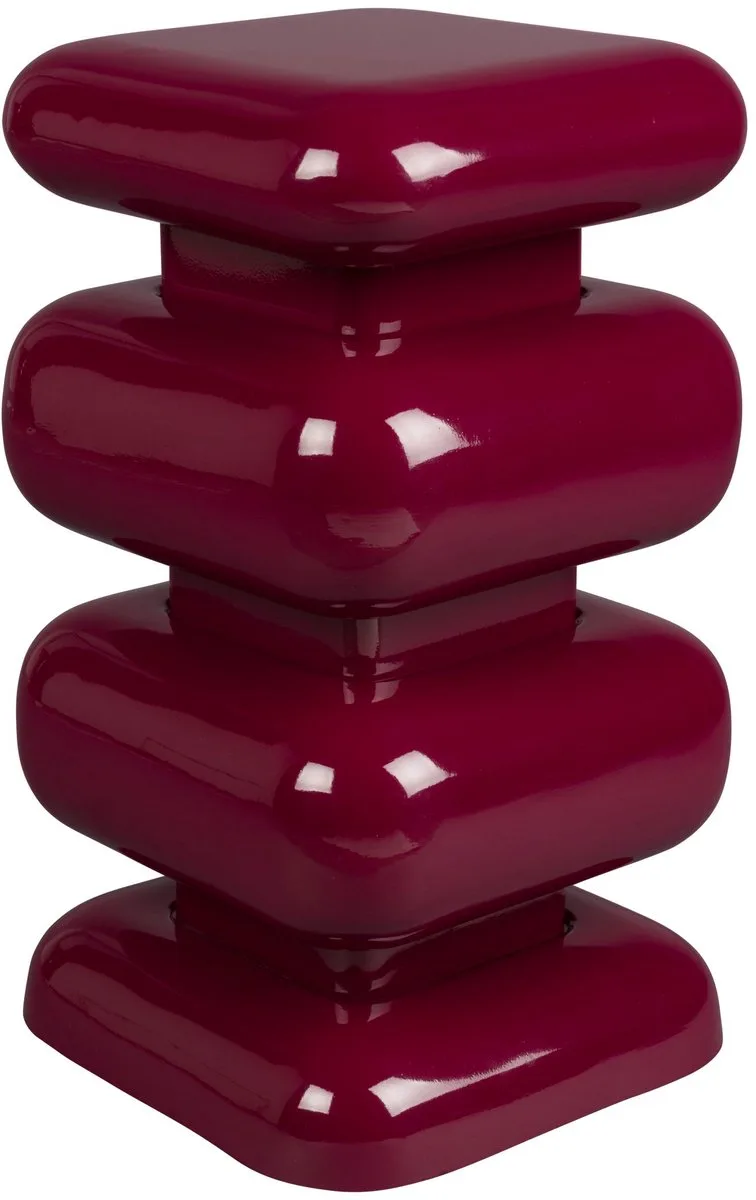 Stubby Bijzettafel Bordeauxrood van Dutchbone in Rood – productfoto