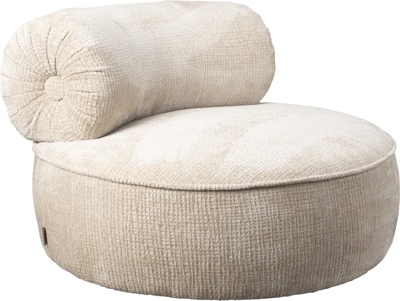 Tilbury Loungestoel Naturel van Dutchbone in Beige – productfoto