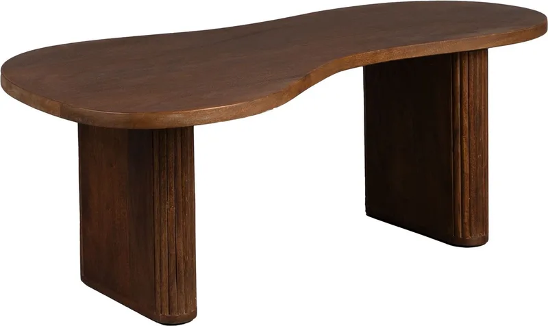 Tilon Salontafel Organisch Hout van Dutchbone in Bruin – productfoto