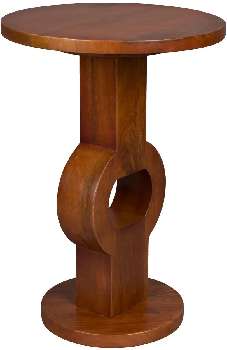 Tondo Bijzettafel Rond 36 cm Mangohout van Dutchbone in Bruin – productfoto