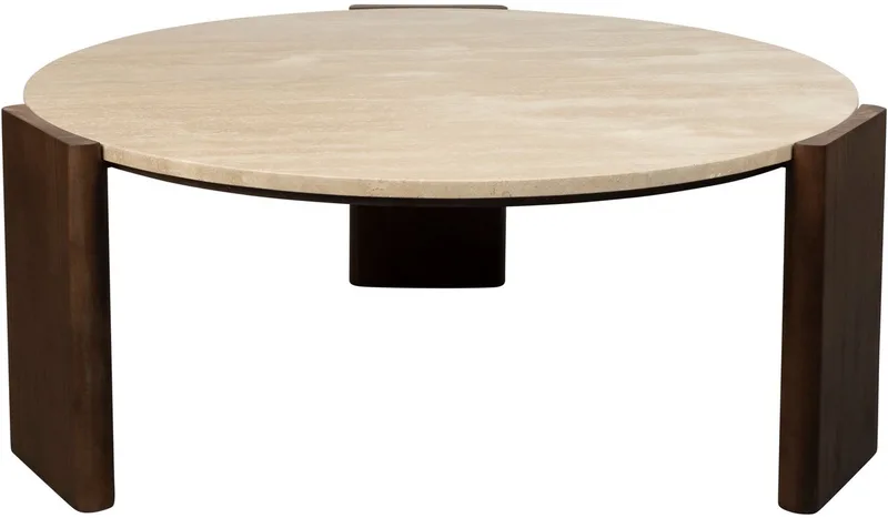 Valcour Salontafel Rond van Dutchbone in Bruin – productfoto