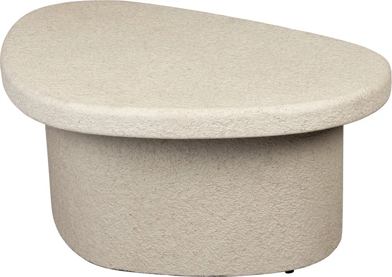 Veda Salontafel Gerecycled Marmer de Dutchbone en Beige – photo du produit