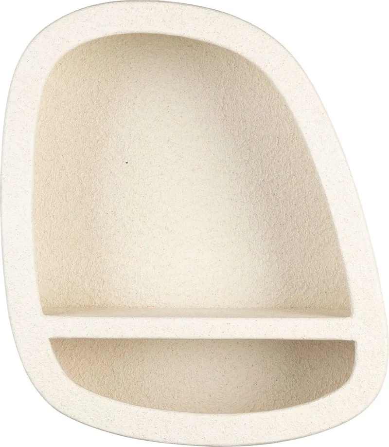 Veda Wandkast 1 Plank Laag Gerecycled marmer by Dutchbone in Beige – product photo
