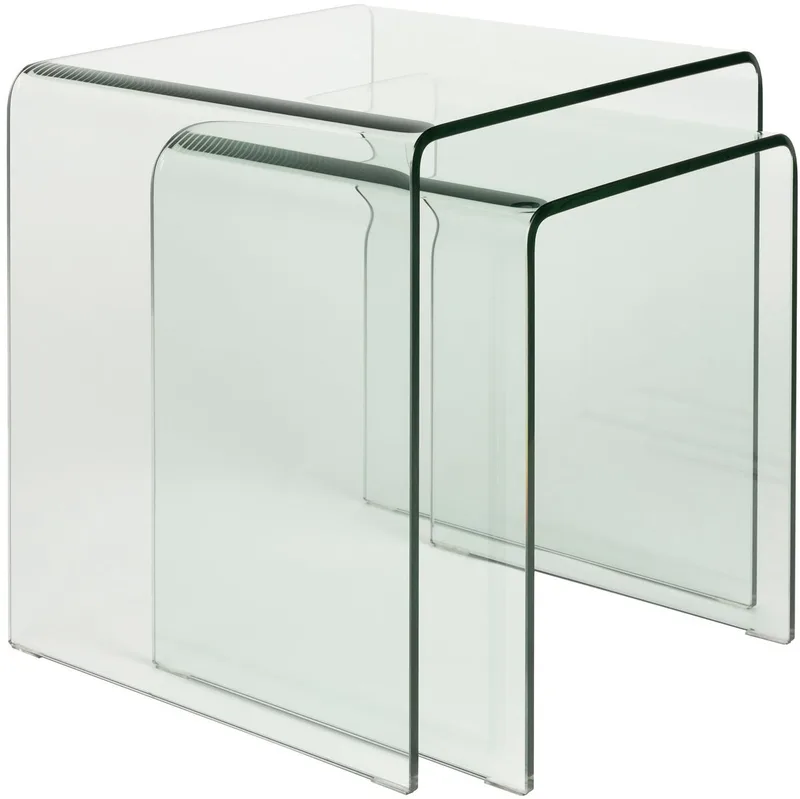Vetro Bijzettafel Set Van 2 by Dutchbone in Transparant – product photo