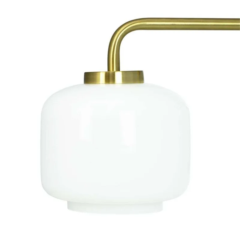 Arp 3 kroonluchter, opaal/messing, 3-lamps - Dyberg Larsen - Woonkamer - Scandinavisch - Metaal - Meerdere lampen by Dyberg Larsen – product photo