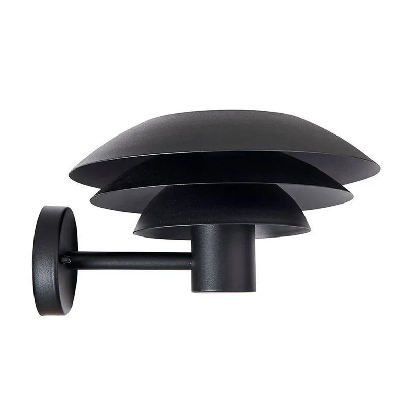 buitenwandlamp DL25 Ø 25 cm by Dyberg Larsen in Zwart – product photo