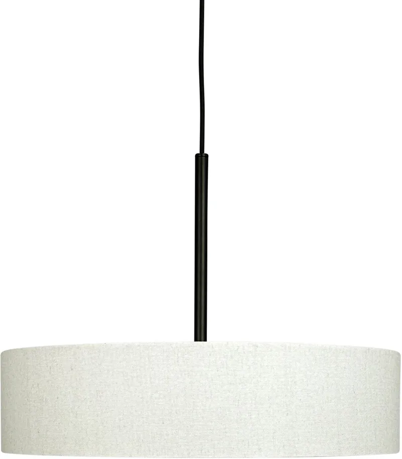 Calix hanglamp, stof von Dyberg Larsen in Nature/ Black – Produktfoto