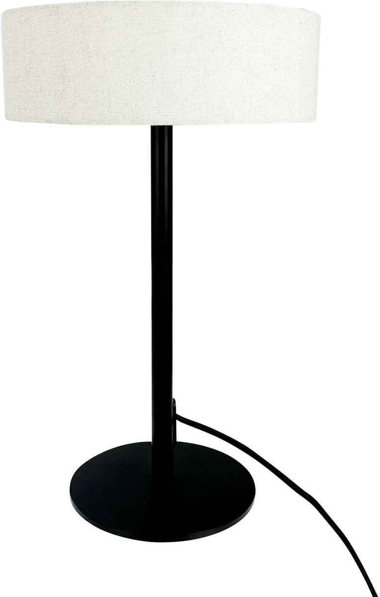 Calix tafellamp met stoffen kap by Dyberg Larsen in Nature/ Black – product photo