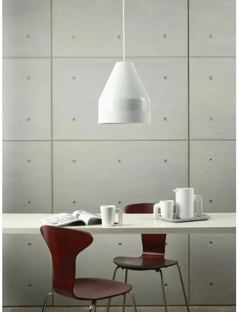 CRAYON hanglamp met matwit - ø18 x h21cm van Dyberg Larsen in Wit – productfoto