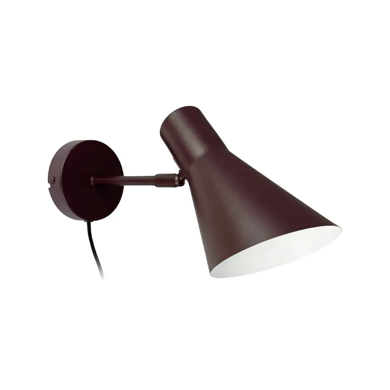 DL12 wandlamp, bruin, E27, metaal - Dyberg Larsen - Woonkamer - Scandinavisch - Rond von Dyberg Larsen – Produktfoto