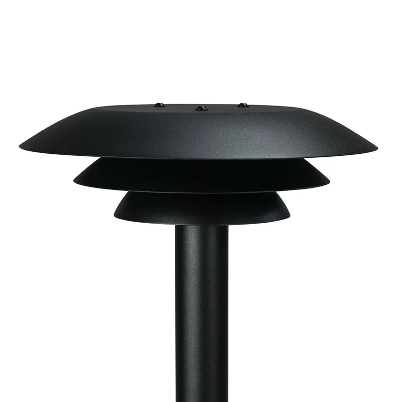 DL25 Outdoor meerpaal Ø 25cm van Dyberg Larsen in Zwart – productfoto