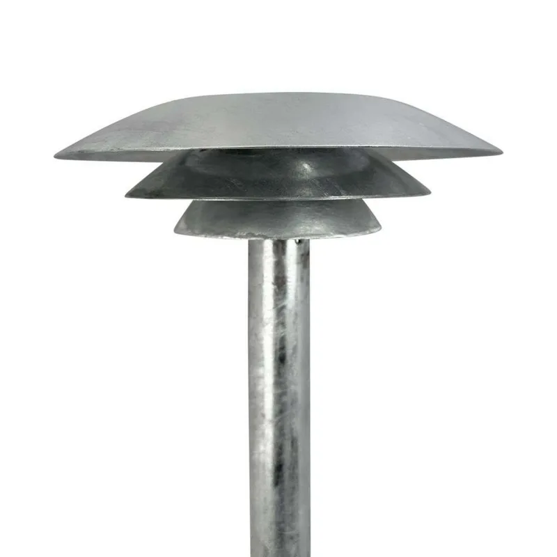 DL25 Tuinlamp voor buiten, gegalvaniseerd, 90 cm - Dyberg Larsen - Terras - Scandinavisch - Metaal - Met lampenkap von Dyberg Larsen – Produktfoto