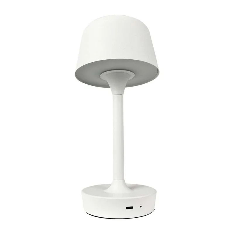 FLOW LED tafellamp op batterijen, wit, hoogte 26 cm - Dyberg Larsen - Woonkamer - Scandinavisch - Metaal - 1 lamp von Dyberg Larsen – Produktfoto