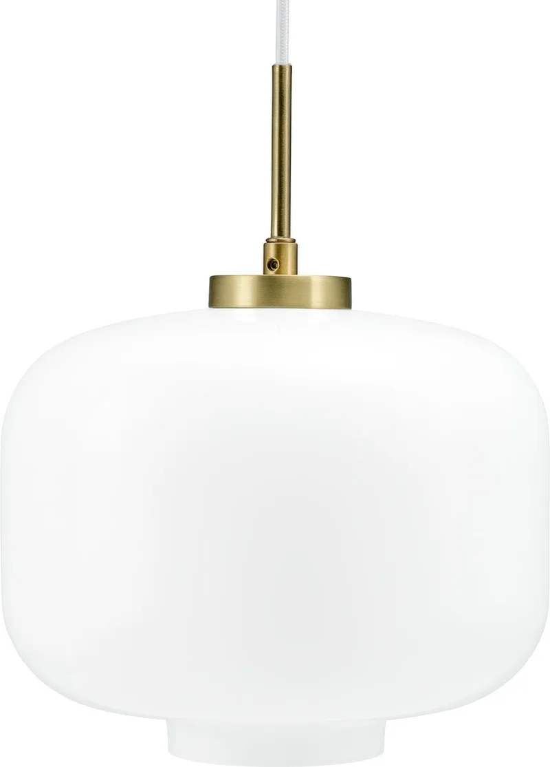Hanglamp Arp 25 X 32 Cm E27 Opaal 25w Wit/goud van Dyberg Larsen in Wit – productfoto