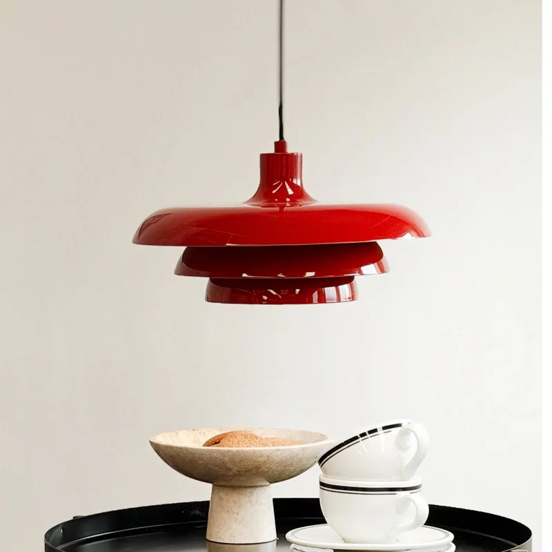 hanglamp Ava, metaal, Ø 31 cm van Dyberg Larsen in Donkerrood – productfoto