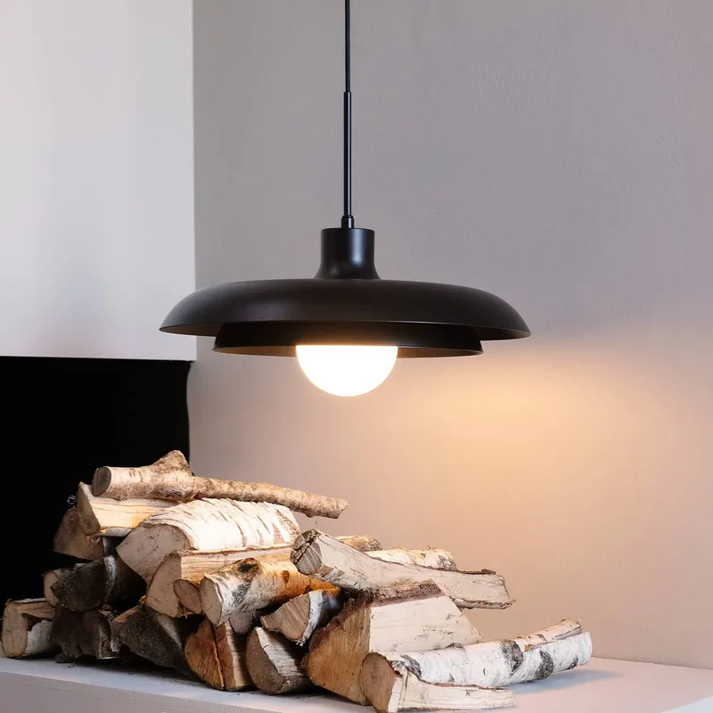hanglamp Ava, metaal, Ø 44 cm van Dyberg Larsen in Zwart – productfoto