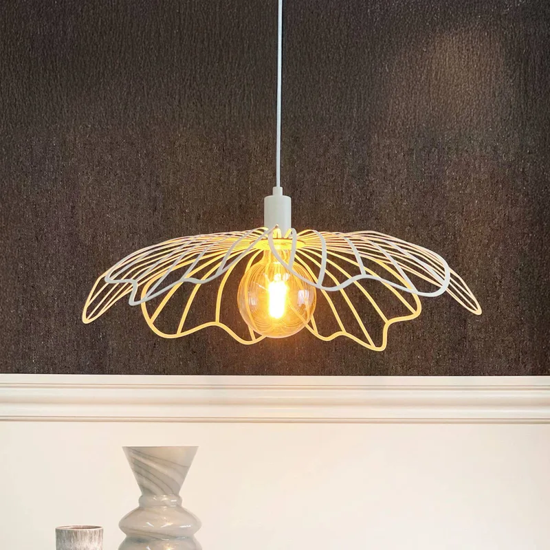 hanglamp BLUMEN, Ø 60 cm, metaal van Dyberg Larsen in Parelwit – productfoto