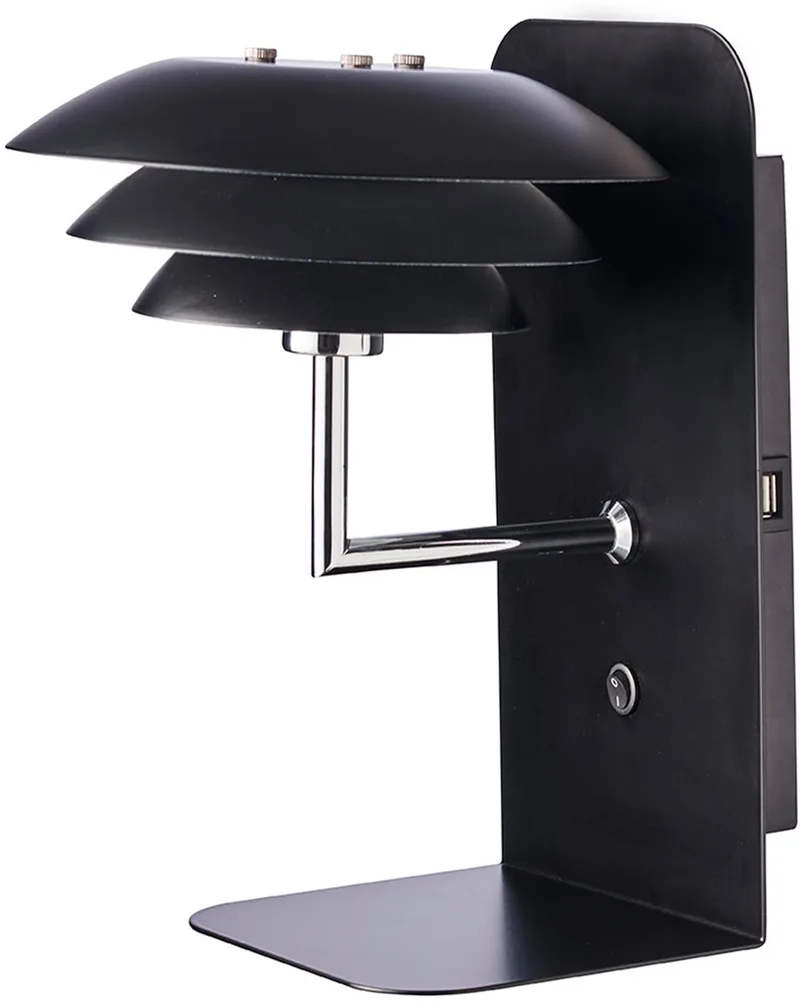Hanglamp Dl20 Usb 23 X 28 Cm Staal 33w van Dyberg Larsen in Matzwart – productfoto