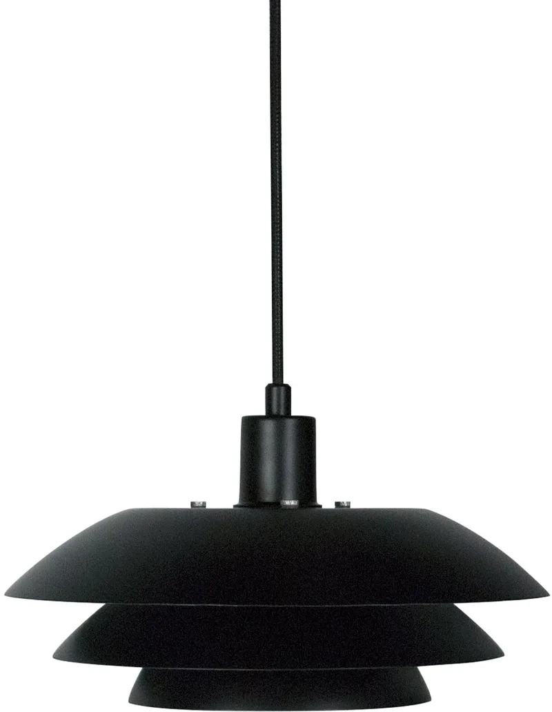 Hanglamp Dl31 31 Cm E27 Staal 60w van Dyberg Larsen in Matzwart – productfoto