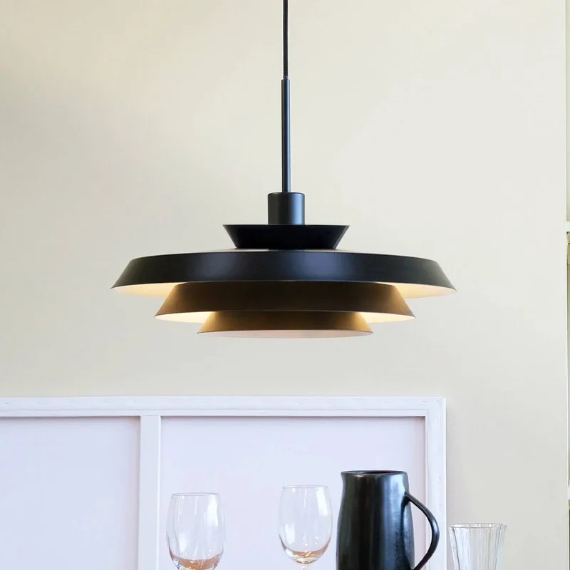 hanglamp DL44, metaal, Ø 45 cm van Dyberg Larsen in Zwart – productfoto