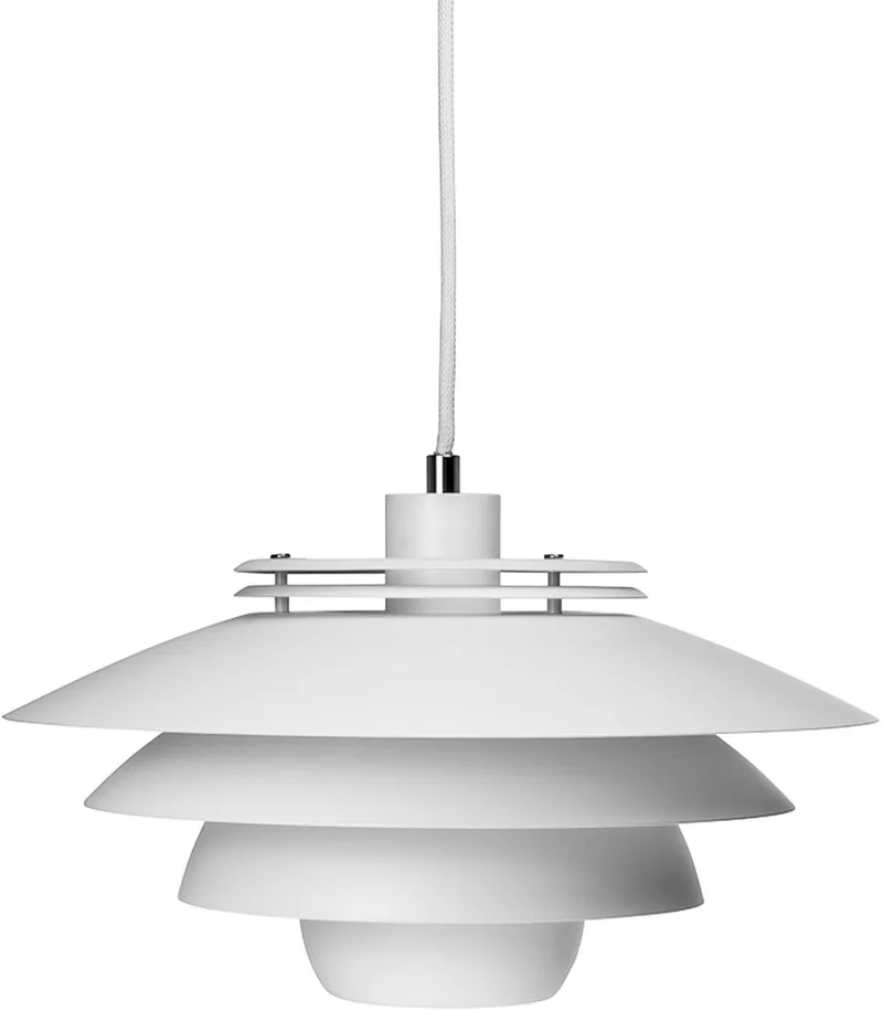 Hanglamp Ejka 38 X 20 Cm E27 Staal 60w van Dyberg Larsen in Matwit – productfoto