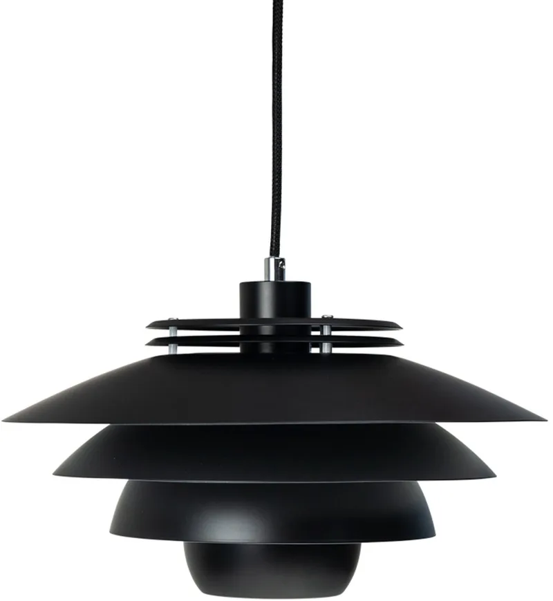 Hanglamp Ejka 38 X 20 Cm E27 Staal 60w van Dyberg Larsen in Matzwart – productfoto