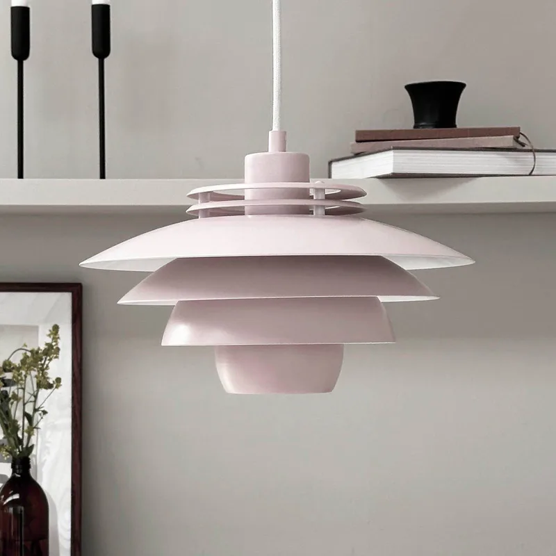 hanglamp Ejka mini, Ø 30 cm, metaal van Dyberg Larsen in Roze – productfoto