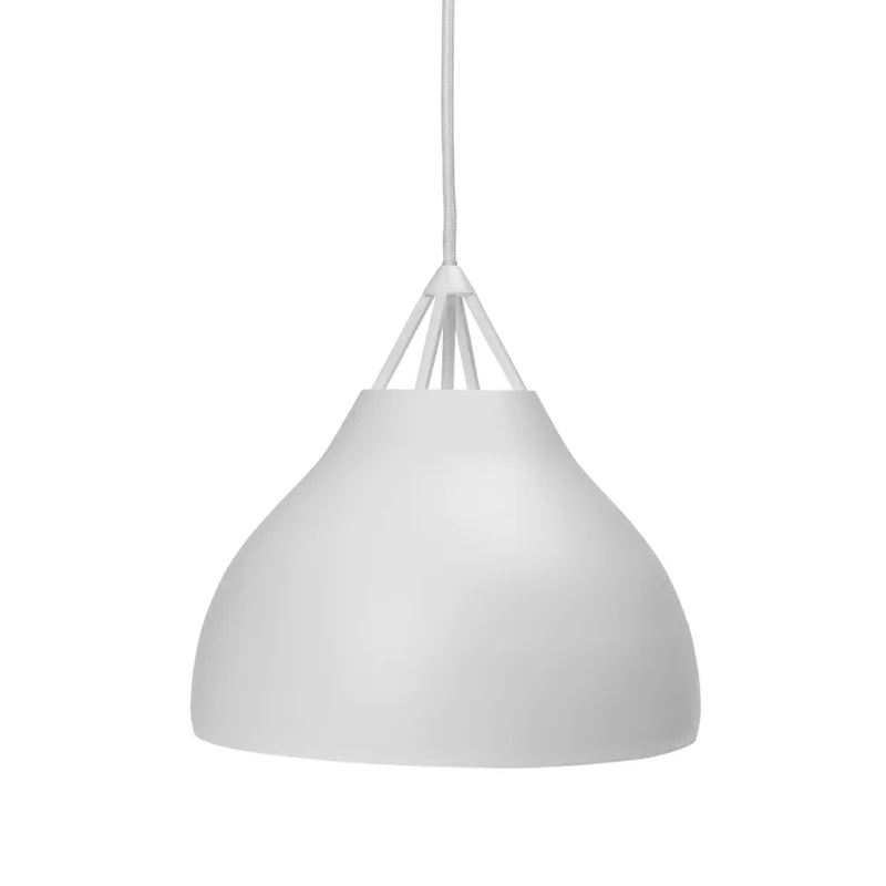 hanglamp Pyra, Ø 23 cm, metaal van Dyberg Larsen in Wit – productfoto