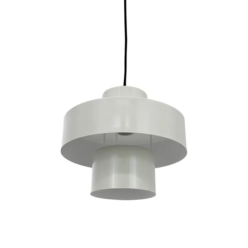 hanglamp Stoke, putty wit, Ø 20 cm, metaal van Dyberg Larsen in Stopverf wit – productfoto