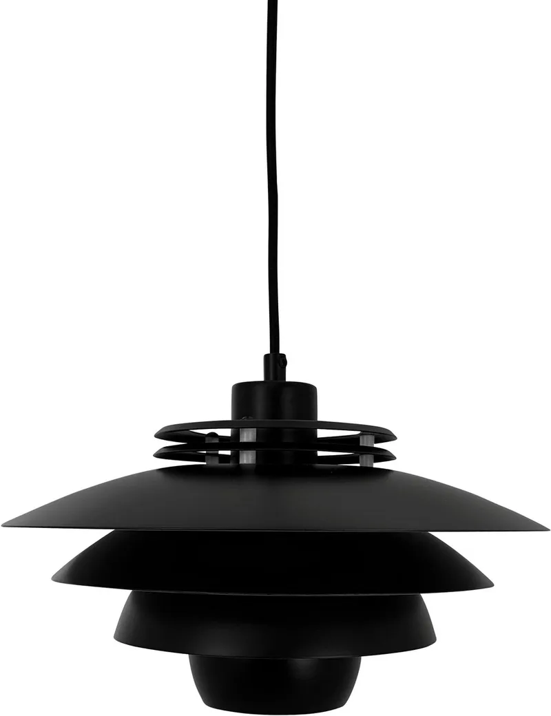 hanglamp zwart metaal H24cm D30cm Ejka van Dyberg Larsen in Black – productfoto