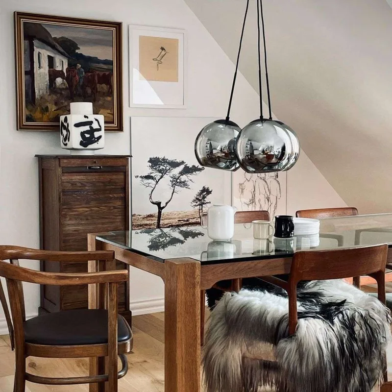 Harry 3 hanglamp rook/zwart, 3-lamps - Dyberg Larsen - Woonkamer - Scandinavisch - Glas - Meerdere lampen von Dyberg Larsen – Produktfoto